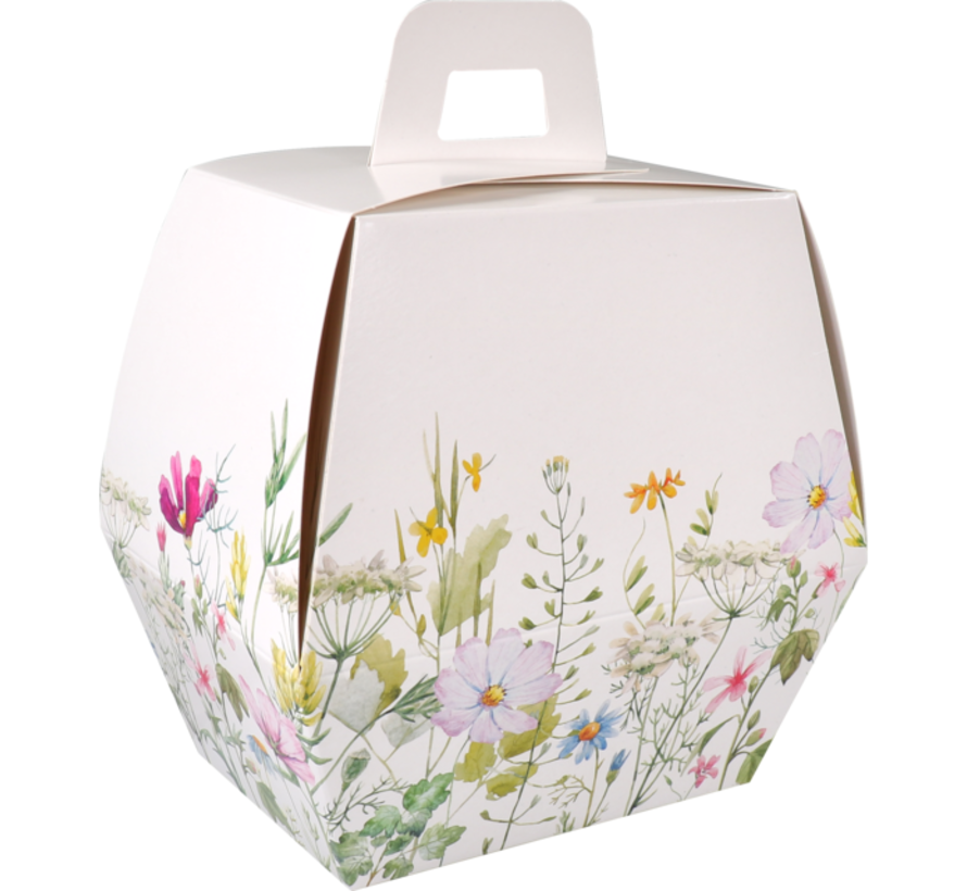 Boîte de Pâques - Floral - carton - 150x105x194mm - 25 pièces