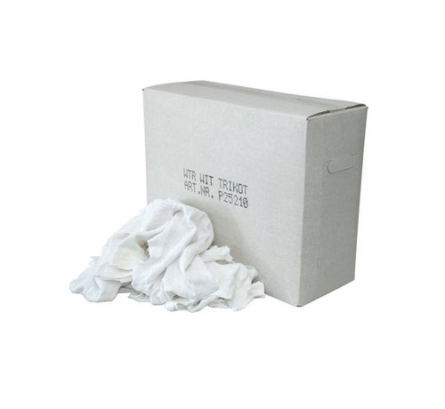 Specipack Poetsdoeken WTR -  witte tricot met gekleurd randje - 10 kg (50st)