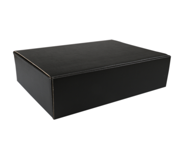 Specipack Luxe geschenkdoos -  Geschikt voor 3 flessen - 36x25.5x9.3cm - zwart - 25 stuks