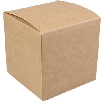 Specipack Kubus doos - karton + PP, 8x8x8cm - naturel - 25 stuks