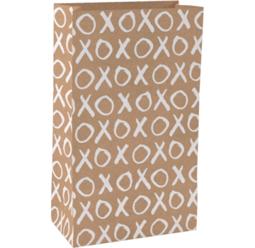 Specipack Cadeauzak - blokbodemzak - kraftpapier - 18x10x31cm - XOXO - 250 stuks