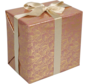 Cadeaupapier - 30cmx200m - Leafs - roze/goud