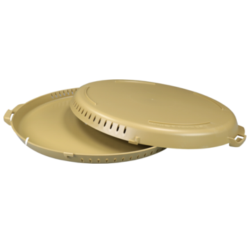 Pizzycle Tray - Ø33mm - réutilisable - boîte à pizza - vert olive - 30 pièces/15 boîtes)