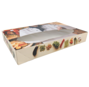 Specipack Boîte traiteur - Bon appétit - 250x358x76mm - avec fenêtre - 100 pièces