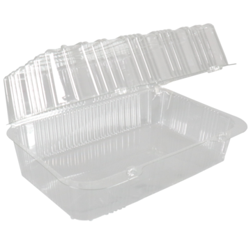 Specipack Boîte à gâteaux transparente - 210x130x100mm - avec couvercle à rabat fixe - 300 pièces