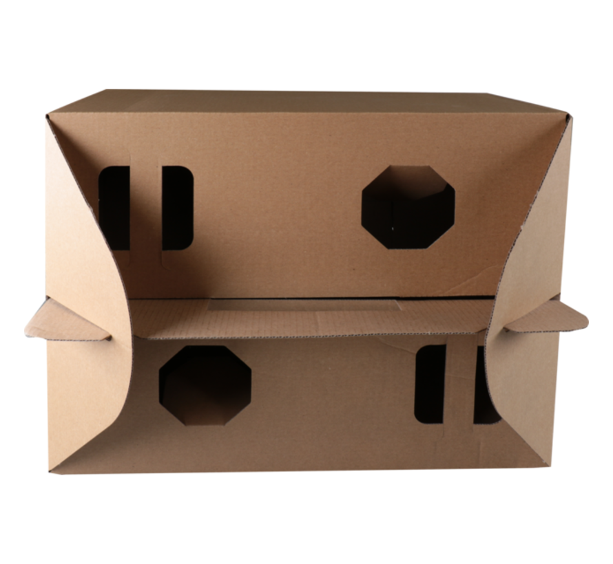 Boîte repas - carton ondulé - 33x26x17cm - 15 pièces