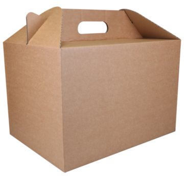 Specipack Boîte repas - carton ondulé - 37x27x25cm - 15 pièces