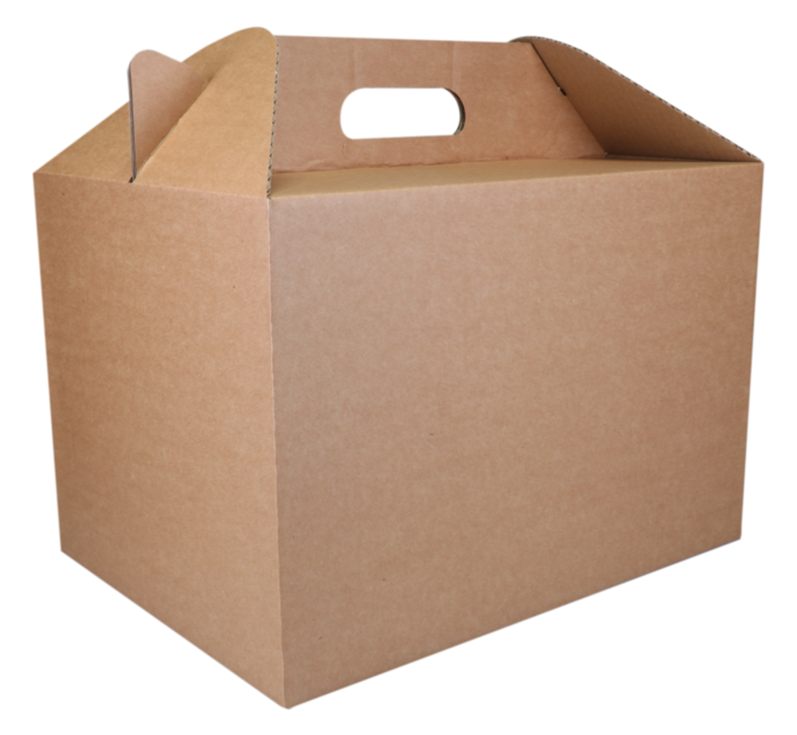 Maaltijdbezorgbox - golfkarton - 37x27x25cm - 15 stuks