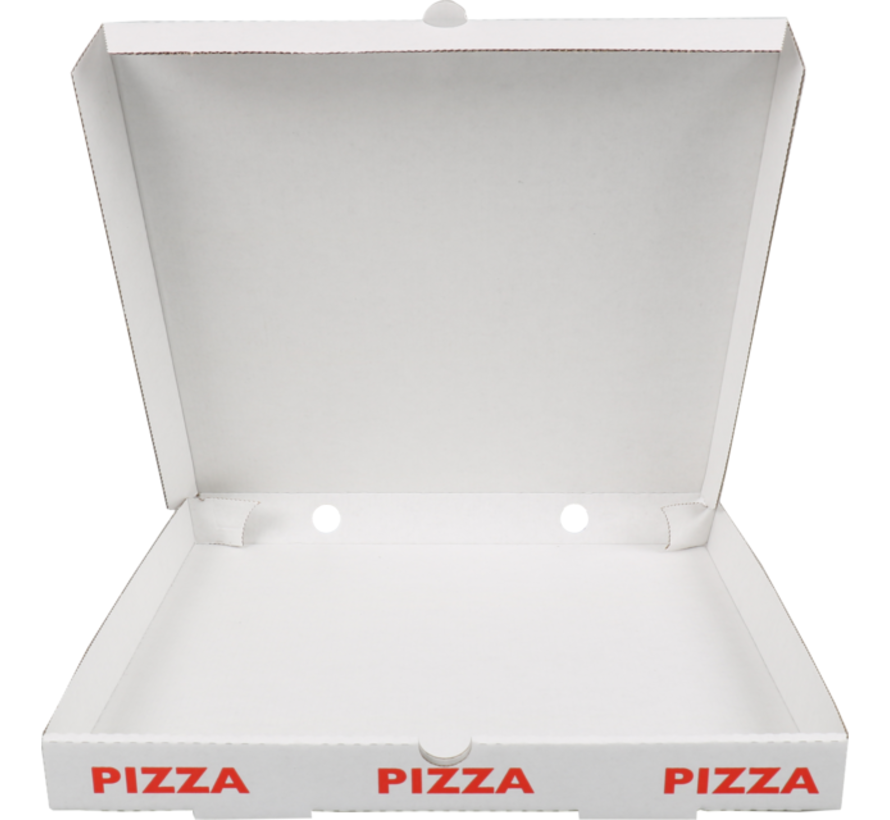 Boîte à pizza Americano - 36x36x4.5cm - blanc- 100 pièces