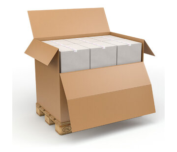 Specipack Palletdozen 1200 x 800 x 1100 mm - Voorzien van laadklep - Pallet met 80 stuks