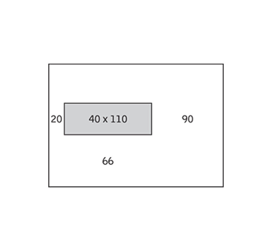 Enveloppe blanche EA5 156 x 220 mm fenêtre boîte gauche 500 pcs.