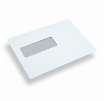 Specipack Enveloppe blanche C5 162 x 229 mm fenêtre boîte gauche 500 pcs.
