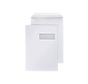 Witte akte envelop C4 229 x 324 mm venster rechts doos 250 stuks