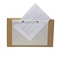 Enveloppes pour listes de colisage/ papier dockulops non imprimé - recyclable - C6- 162mm x 120mm - boîte de 1000 pièces
