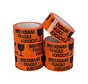 Ruban adhésif fragile Orange/Noir paquet de 6 pièces PP Acrylique