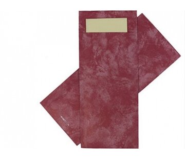 Specipack Pochet - marble bordeaux +  ecru servet - 500 stuks