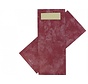 Pochet - marble bordeaux +  ecru servet - 500 stuks