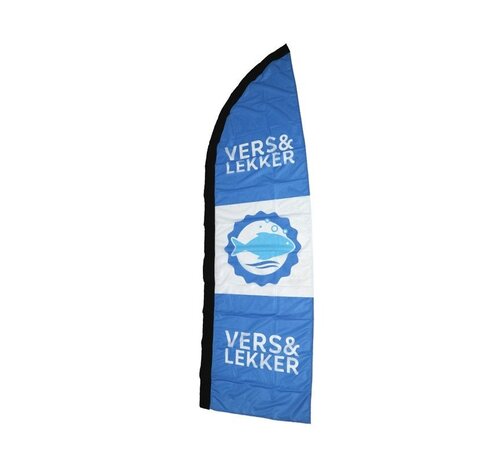 Specipack Drapeau de plage - Fresh & Tasty FISH - 230x60cm