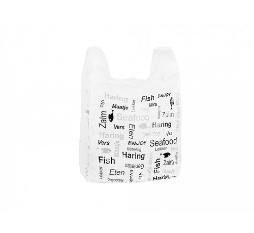 Specipack Hemddraagtas - HDPE - Enjoy Fish - 27x6x48cm - 2000 stuks
