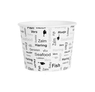 Specipack Kartonnen bucket - Enjoy Fish - 85 oz - Ø 189 mm - 300 stuks