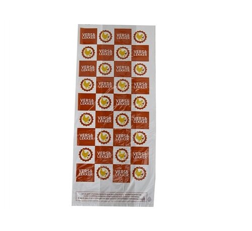 Specipack Sacs en polyéthylène haute densité à pliage latéral - 15x5x37cm - FAST & TASTY CHICKEN - 5000 pièces