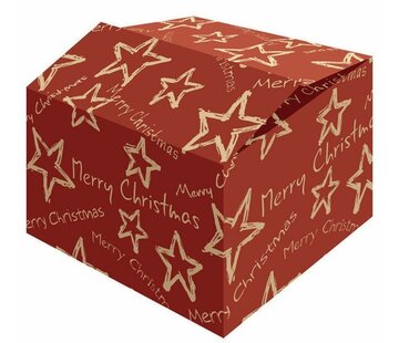 Specipack Geschenkdozen kerst - rood - 390 x 290 x 300 mm - bundel met 15 dozen