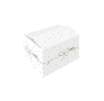 Specipack Boîtes cadeaux Strictly - blanc et or - 390 x 290 x 177 mm - fardeau avec 15 boîtes