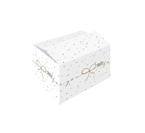 Specipack Boîtes cadeaux Strictly - blanc et or - 390 x 290 x 177 mm - fardeau avec 15 boîtes