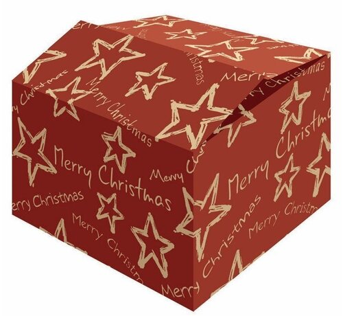 Specipack Geschenkdozen kerst - rood - 590 x 390 x 200 mm - bundel met 15 dozen