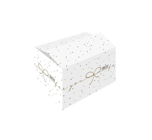 Specipack Boîtes cadeaux Strictly - blanc et or - 390 x 290 x 232 mm - fardeau avec 15 boîtes