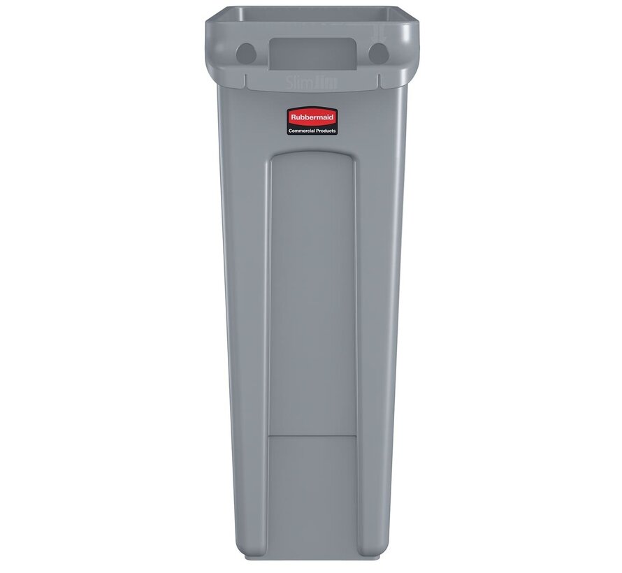 Rubbermaid - afvalcontainer Slim Jim - 87 liter - grijs