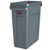 Rubbermaid - poubelle Slim Jim - 60 litres - gris