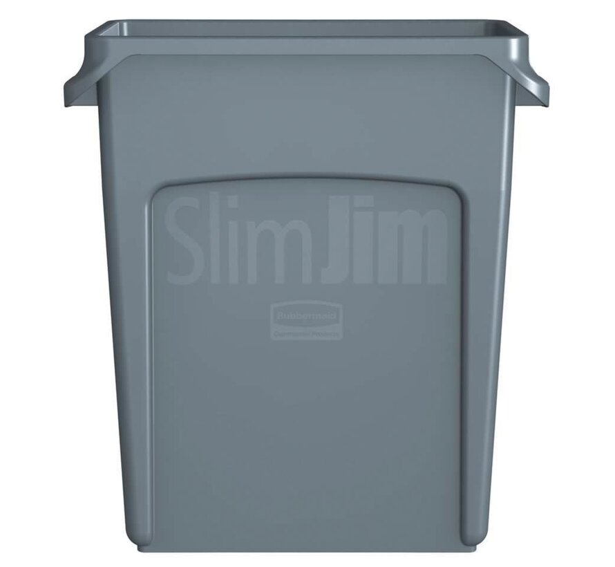 Rubbermaid - poubelle Slim Jim - 60 litres - gris