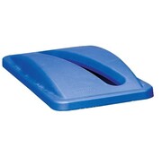 Rubbermaid - couvercle pour poubelle Slim Jim - pour papier - bleu