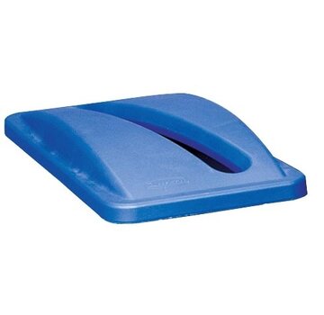 Rubbermaid - couvercle pour poubelle Slim Jim - pour papier - bleu
