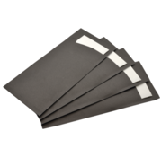 Specipack Pochette à couverts noire avec serviette blanche - Espace séparé pour les couverts - Boîte de 500 pièces