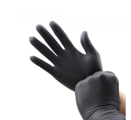 Gants Nitrile Noir S - Extra Tough 5.0 grs - Boîte de 100 pièces