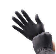 Gants Nitrile Noir M - Extra Tough 5.0 grs - Boîte de 100 pièces