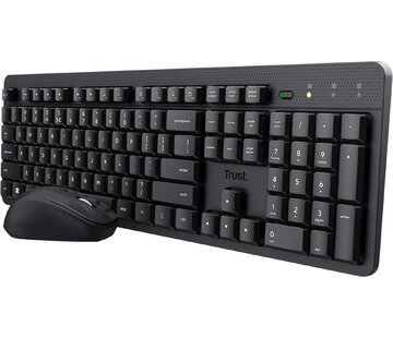 Clavier et souris silencieux sans fil Trust - Qwerty - Piles incluses