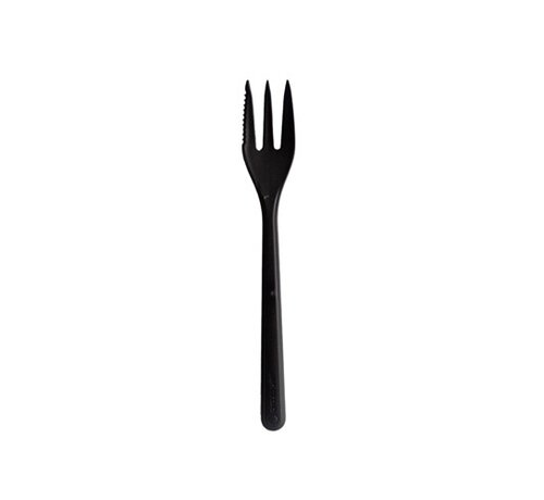 Fourchette à goûter Hercules Black PPMF 130mm - Avec tranchant - Boîte de 1000 pièces