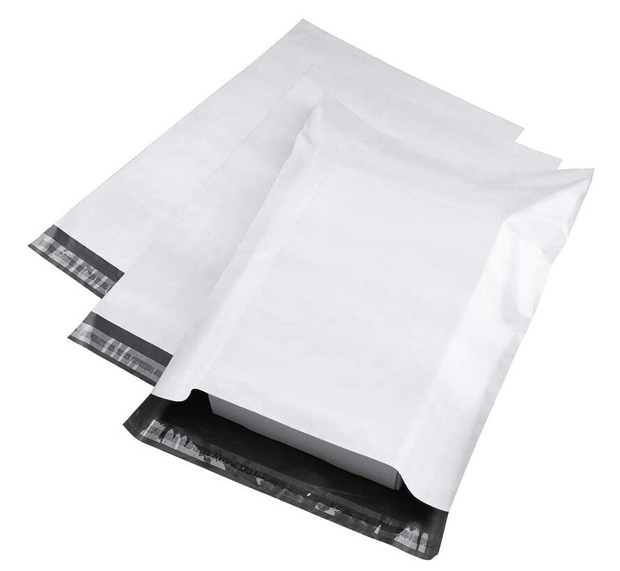 Verzendzakken coex - 35 x 50 cm - Doos met 500 stuks - Wit/zwart mailer