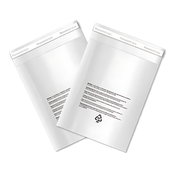 Specipack Transparante PP zak 270 x 380 mm - Met waarschuwingstekst - Doos met 1.000 zakken