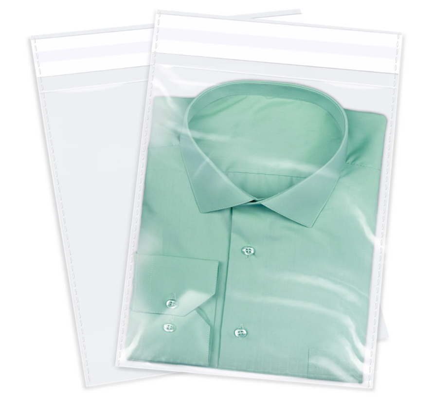 Sachet PP transparent 270 x 380 mm - Avec texte d'avertissement - Boîte de 1 000 sachets