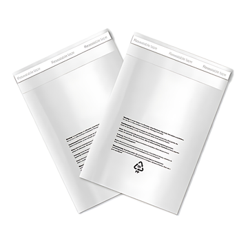 Specipack Sac PP transparent 400 x 600 mm - Avec texte d'avertissement - Boîte de 500 sacs