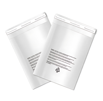 Specipack Sac PP transparent 450 x 740 mm - Avec texte d'avertissement - Boîte de 500 sacs