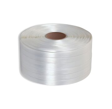 Specipack Ruban textile tissé - 19 mm x 600 m blanc - Résistance à la traction 750 kg