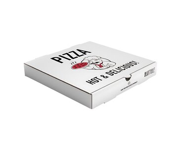 Boîte à pizza imprimée avec logo - Impression en 2 couleurs - 12 000 pièces