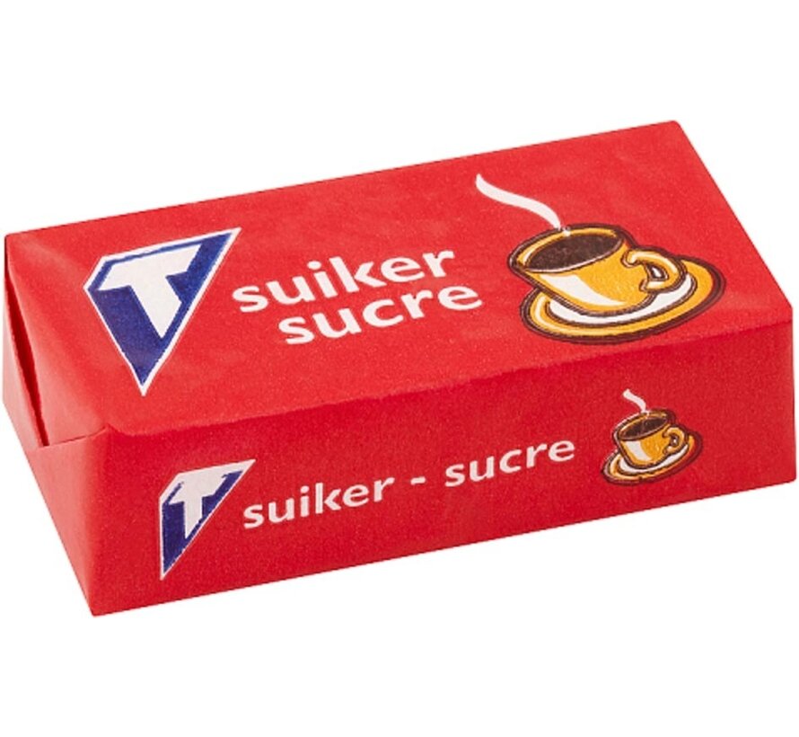 Tienen - morceaux de sucre - boîte avec 1071 morceaux de sucre