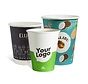 Bedrukte koffiebekers - Karton - 8oz 240 ml - Doos met 9.000 stuks