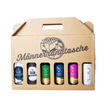 Specipack Emballage de bière pour 6 bouteilles imprimées - Carton avec fenêtres - Lot de 100 cartons avec votre propre design